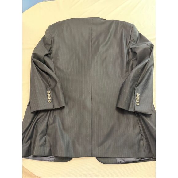 Brooks Brothers 1818 Madison Saxxon Navy Blue Pinstripe Suit Size 48R Pants W 43 - Picture 7 of 16